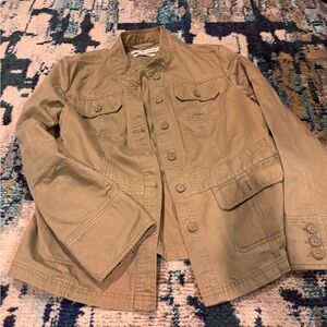Tommy Hilfiger Khaki Button-Up Coat